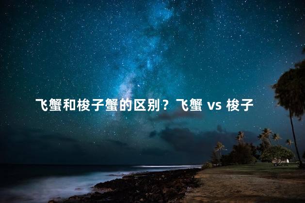 飞蟹和梭子蟹的区别？飞蟹 vs 梭子蟹：差异的解析